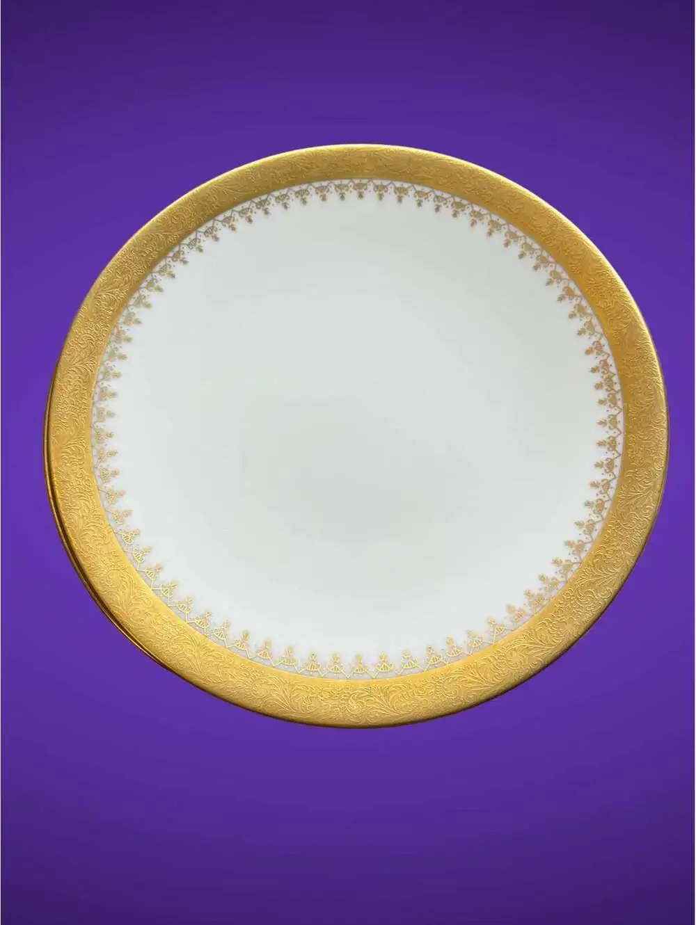 Vintage Seyei Plates with Gold Filigree Edge - Set of 6